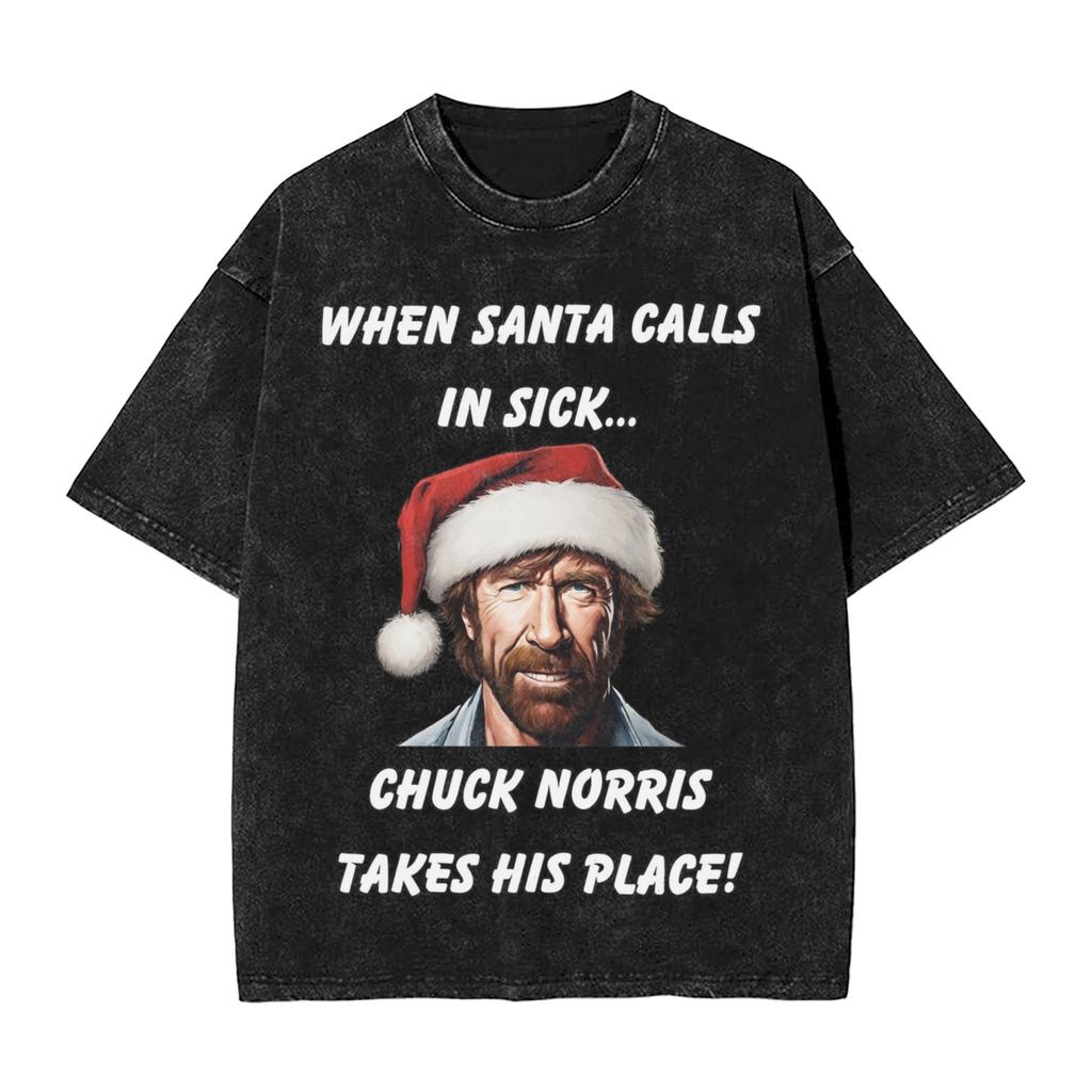 T-shirt Lavate Il Più Grande di Tutti i Tempi Chuck Norris Hip Hop T-shirt Retrò Harajuku Streetwear Top in Cotone Top Magliette per Unisex Donna