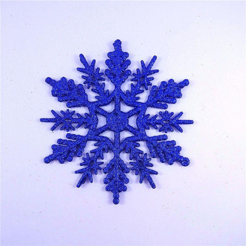 Luxurious 12pcs Glittering Christmas Tree Hanging Decoration Baubles Snowflakes 10cm