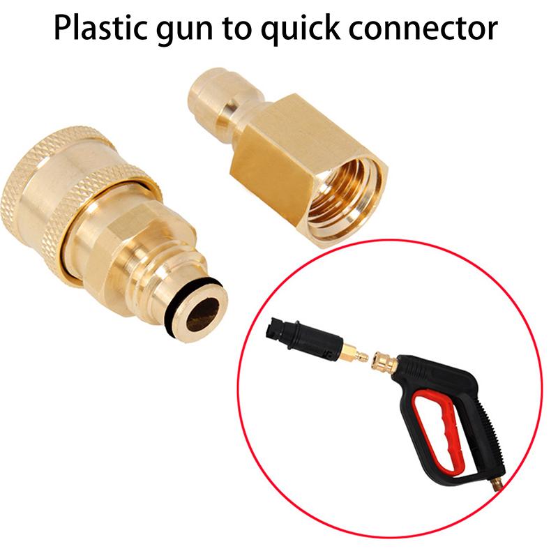 High Pressure Water Gun Water Pipe Quick Connector Car Washing Machine Water Outlet Accessories