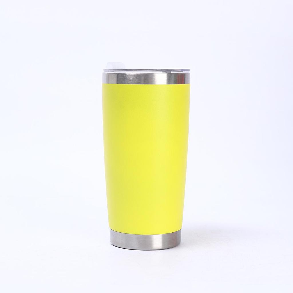 Simple 20oz Stainless Steel Vacuum Insulated Car Cup – Portable Outdoor Beer and Ice Cooler.