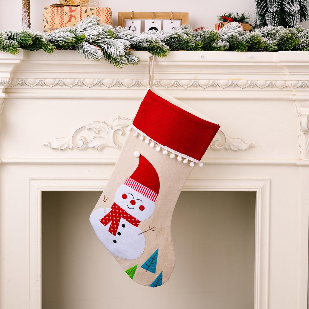 Adorable Stocking Christmas Featuring Santa Snowman Bear And Tree Designs For Kids Adults And
