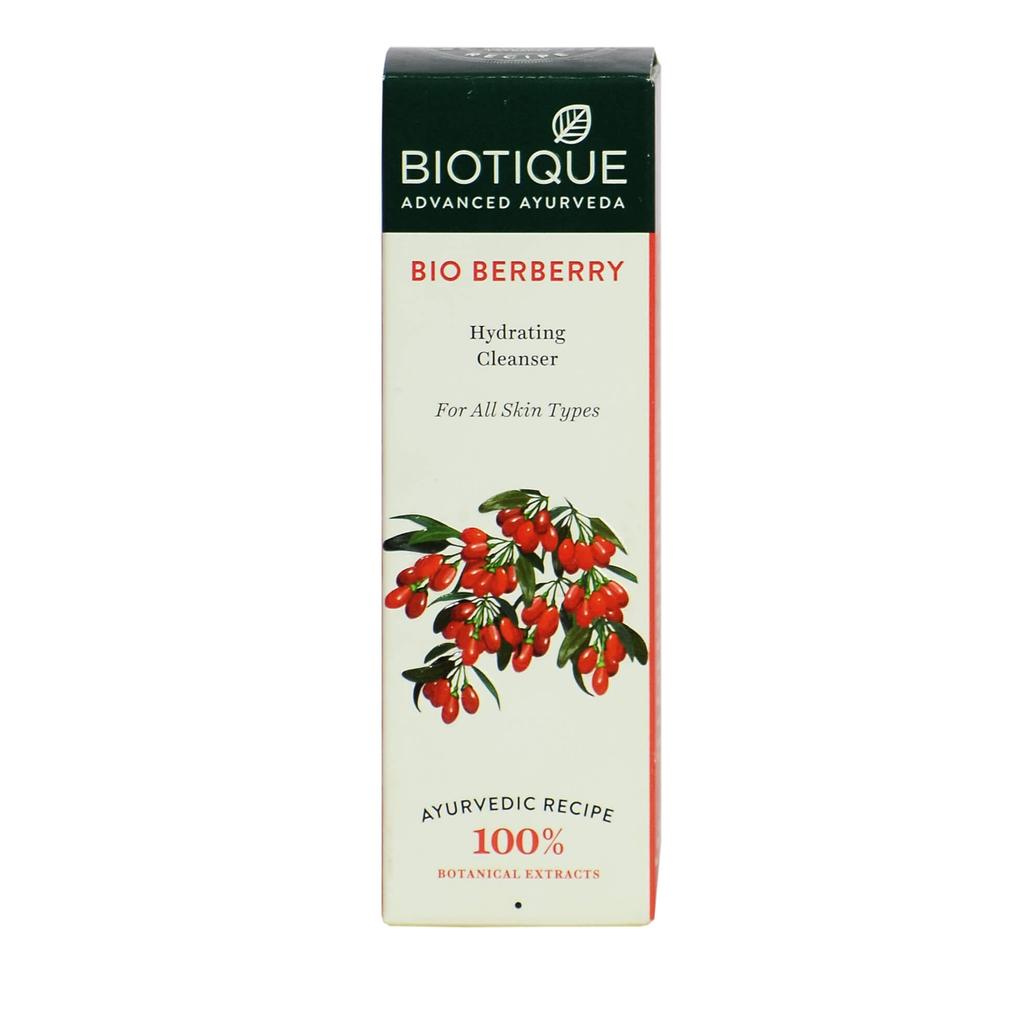 Means for Moisturizing and Cleansing the Skin with Barberry (120 Ml), Bio Berberry Hydrating Cleansing Biotique