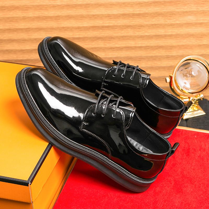 New Arrival Men Leather Oxford Shoes British Style Casual Shoes Business Formal Dress Footwear Lace-up Male Derby Shoes Sneakers