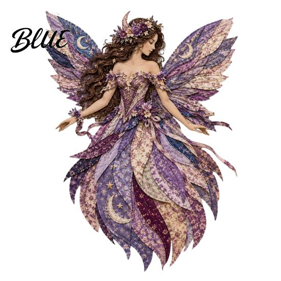 Artistic Patchwork Project Craft Kit Layered Fabric DIY Kit Flower Fairy Sewing Floral for Adults