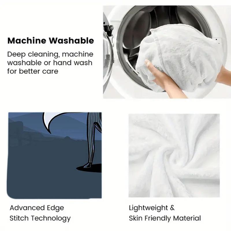 The Nightmare Before Christmas 2D Flat Pattern Flannel Blanket High Quality All Seasons Warmth and Comfort Perfect for Christmas Gifts.