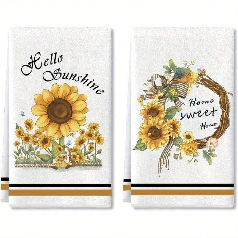 2 Stück Küchentücher, Handtuchsets, Super saugfähige weiche Reinigungstücher, Küchen Dekoration, Küchenutensilien, Haushaltsutensilien, Reinigungstücher