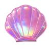 Mermaid Heart Glitter Double-sided Compact Mirror with Colorful Shell Design