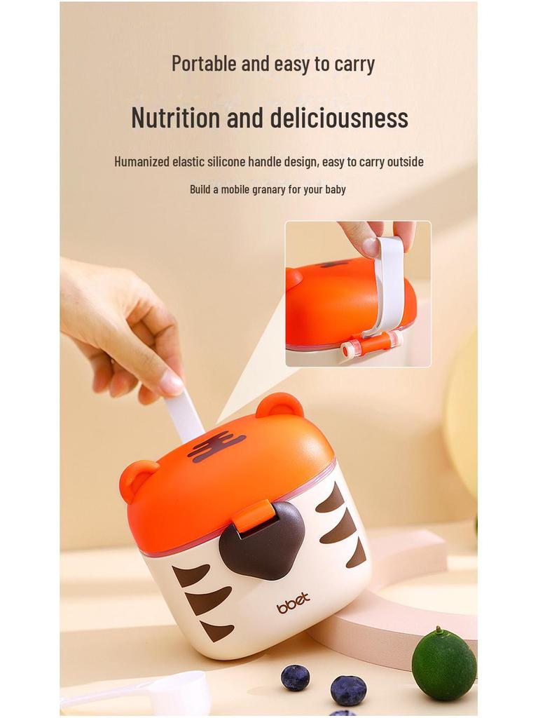 Portable Large-Capacity Baby Milk and Rice Powder Storage Box - Moisture-Proof and Sealed for Travel