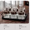 Naijiang Embossed Glass Water Cup Set