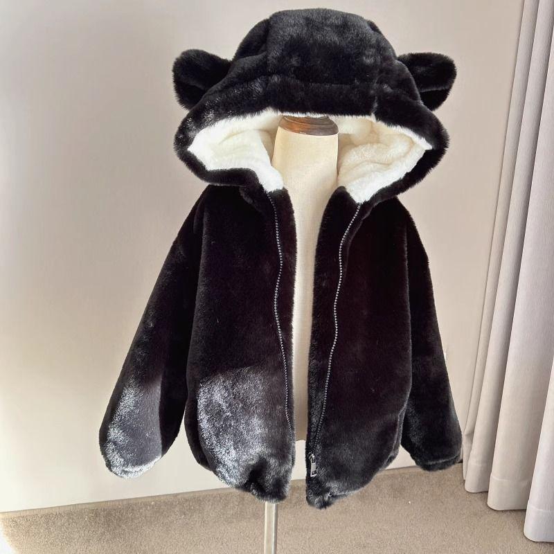 Girls` Casual Fleece Jacket: Winter Children`s