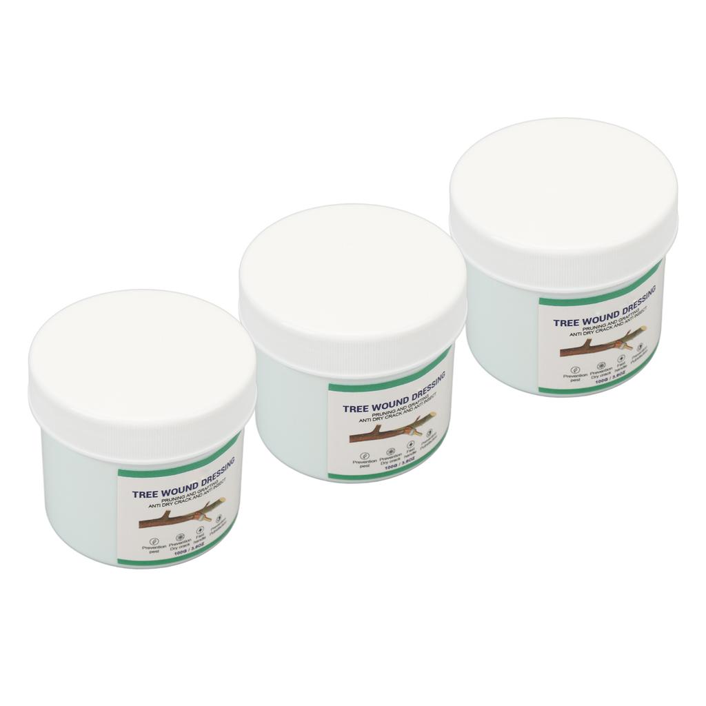 3 Pcs 100g Tree Wound Dressing Recover Lushness Tree Shrub Pruning Grafting Sealer Healing Paste wit