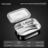 HUIHUADU 304 Stainless Steel Divided Plate for Kids
