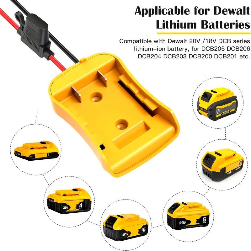 1/1 Packs Power Wheel Adapter for Dewalt 11V Battery Adapter Power Wheel Battery Converter Kit with Fuses & Wire Terminals