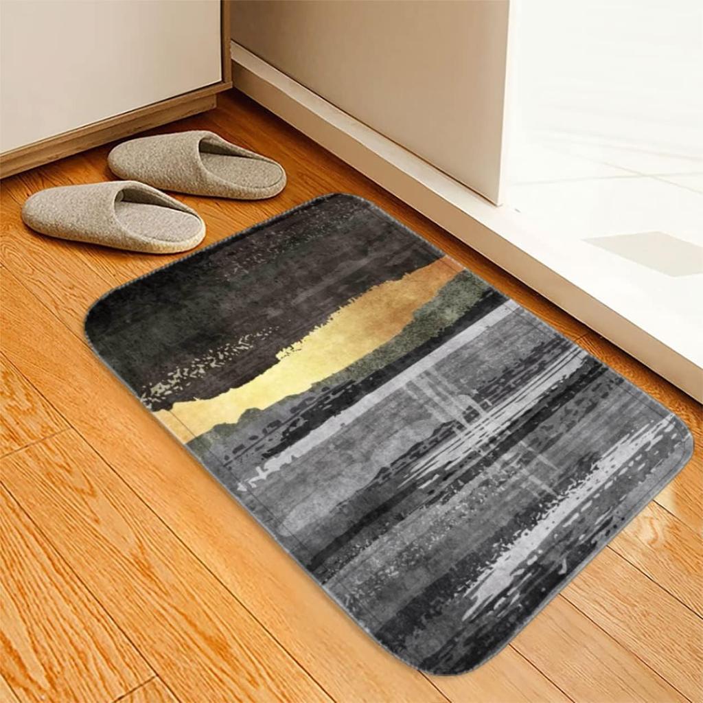 Patterned Door Mat Set With Artistic Landscape Minimalist Marble Designs Stylish Decor Mat For Entryway For Home Decor