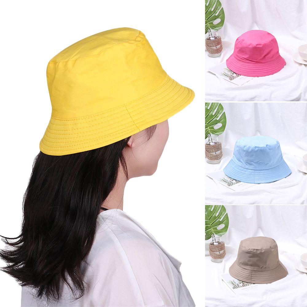 Men Women Portable Panama Hat Anti-UV Bucket Hat Sun Hat Fisherman Cap Beach Cap