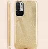 GLITTER CASE XIAOMI REDMI NOTE 10 5G Gold + 9H GLASS