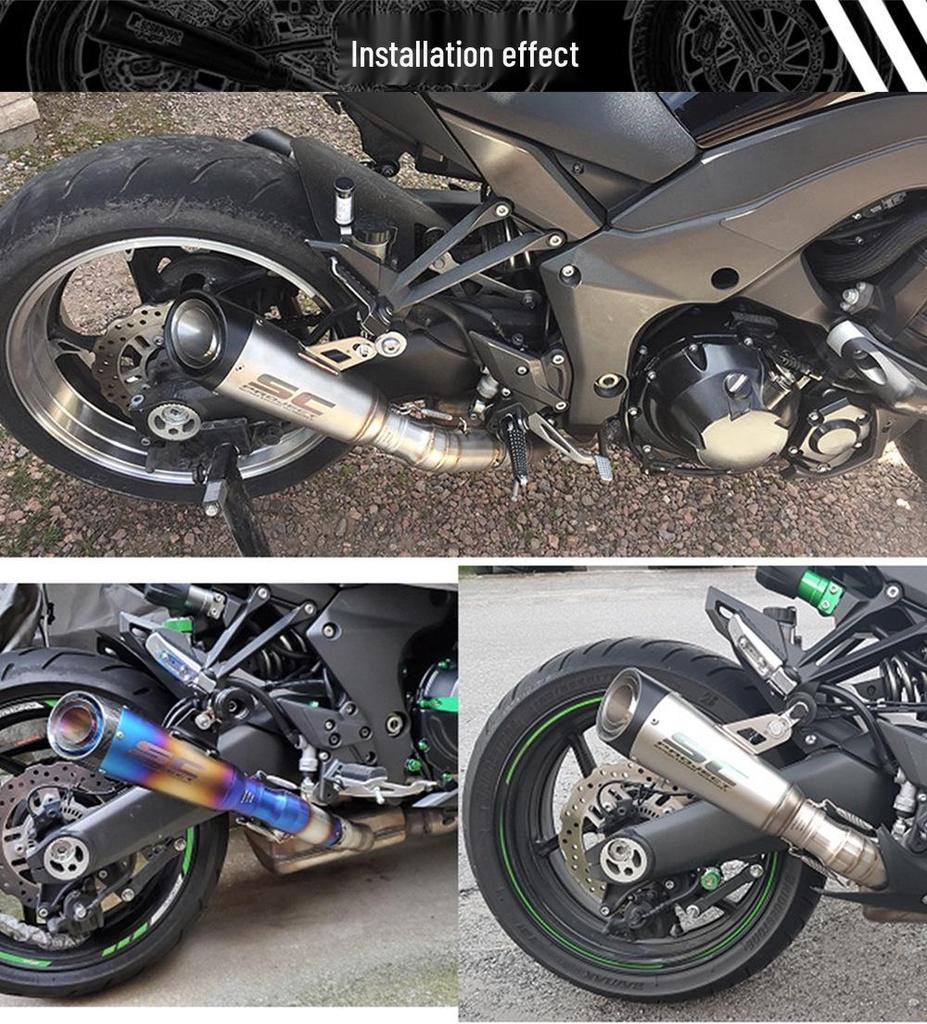 Stainless Steel Titanium Exhaust Pipe for Z1000 Motorcycle