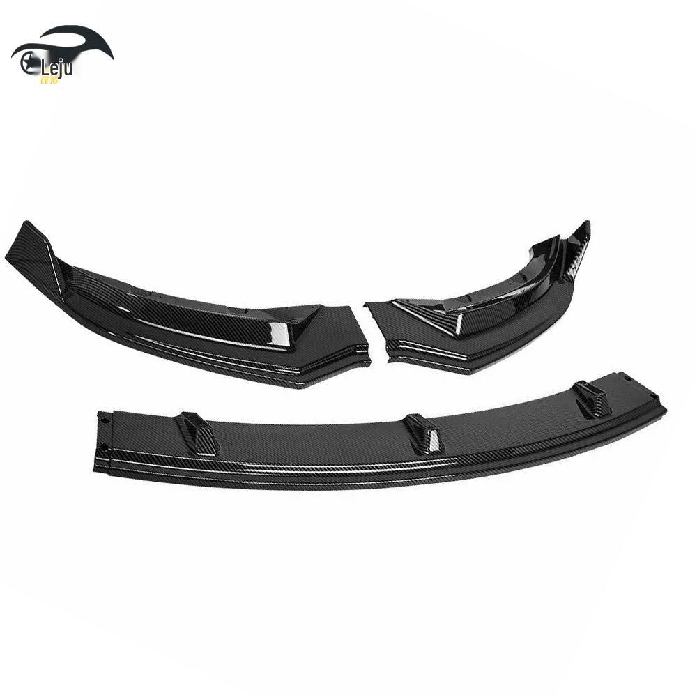 Kolfiber Frontläpp Kit för Tesla 2017-2023: Dekorativ Modifiering i Tre Delar