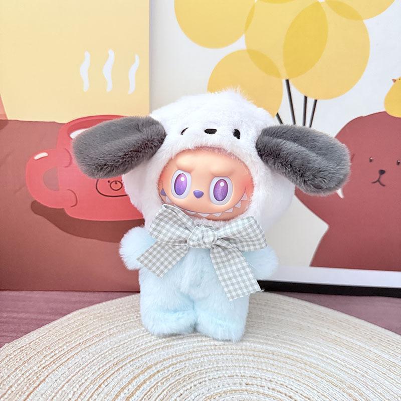 Cute Animals for Labubu Doll Clothing Set Hat 17cm Clothes Shoes Doll DIY Accessories Training Sitting Party Games Toys Gifts