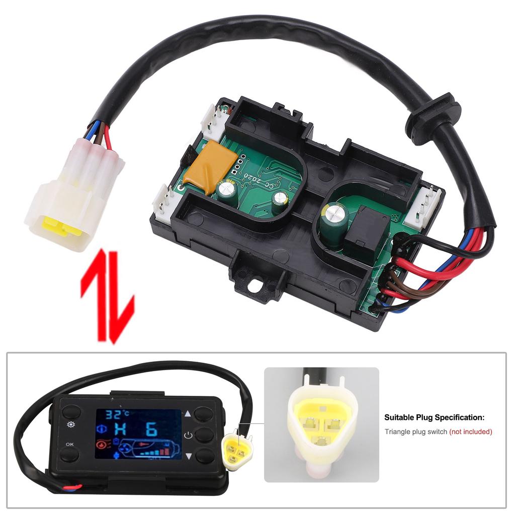 5KW Parking Heater Controller Board 7 Wire Heater Motherboard Controller LCD Remote Control for Car