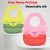 Babador de Silicone Personalizável Pegador de Baba para Bebê com Gravação Gratuita de Nome Presente Criativo Único para Meninos e Meninas