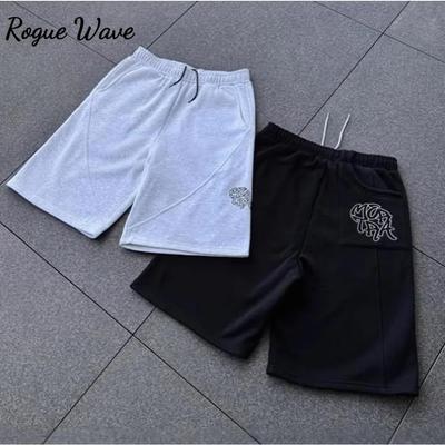 מכנסי ריצה רטרו Y2K של RogueWave תפרים יעילים רחוב טרנדי רקמה יוניסקס מכנסי טרנינג היפ הופ האראג'וקו סטריט-אופנה רחבים