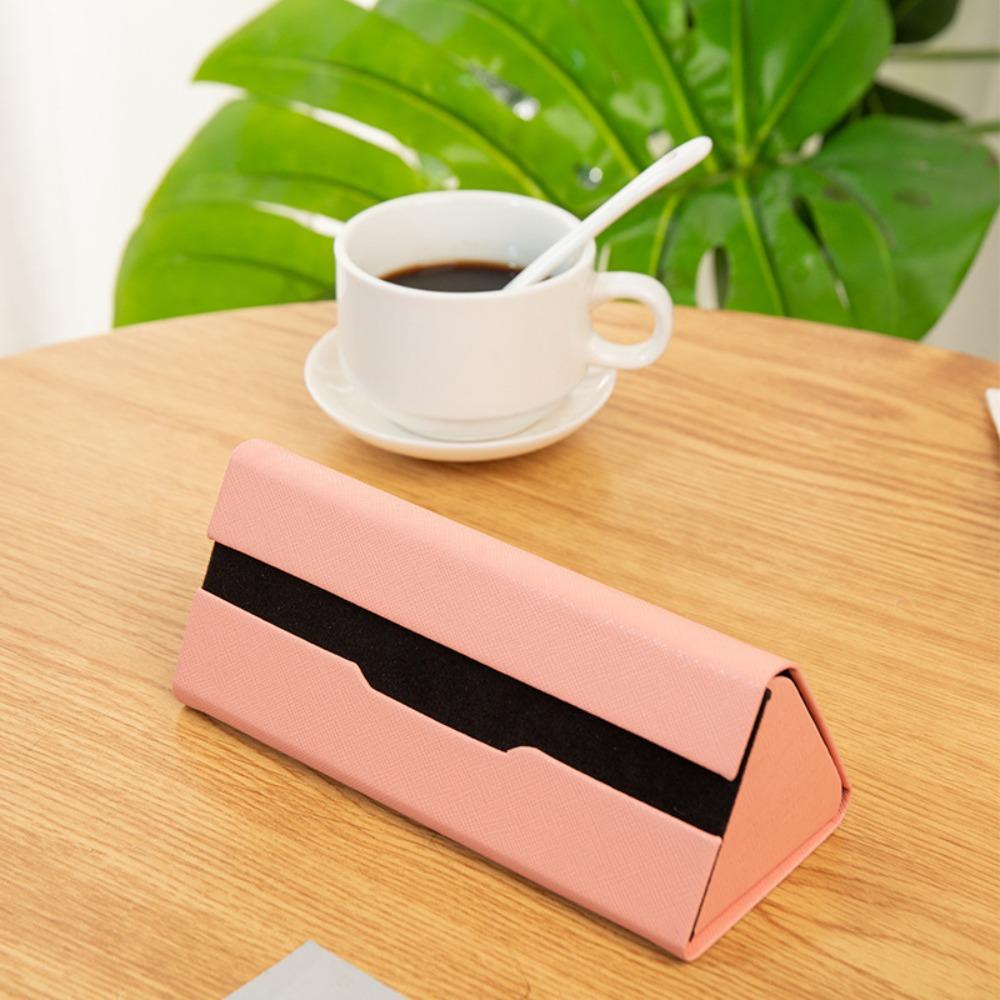 Foldable Sunglasses Storage Box Leather Hard Case Fashion Glasses Case  Women