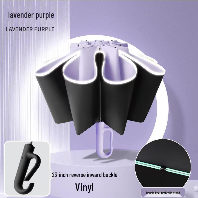 23" Double Rib Dual-Use Automatic Umbrella: Sun & Rain Protection for Two