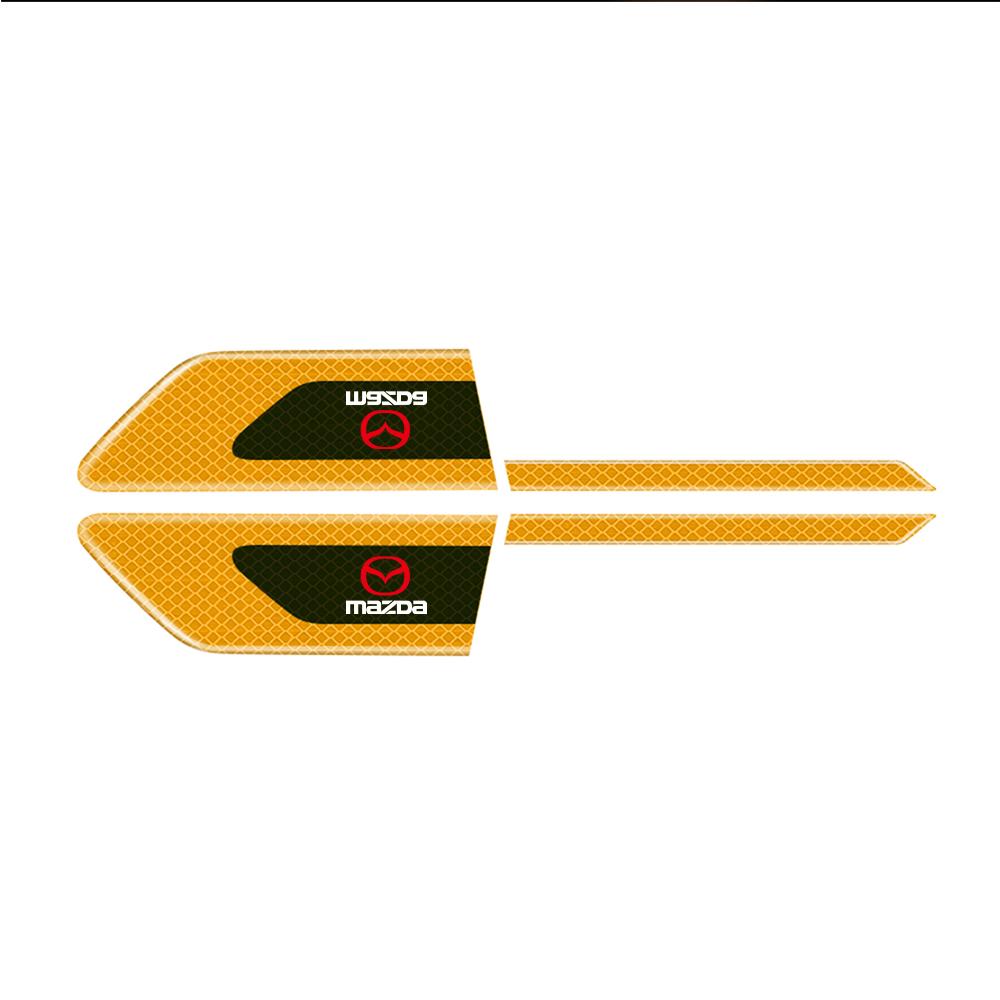 Car Accessories PVC Warning Emblem Fender Safety Anti-collision Sticker For Mazda 3 5 7 Axela Atenza CX-3 CX9 CX4 CX-8 valve cap d3