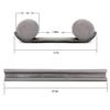 Flexible Door Bottom Sealing Strip Sound Proof Noise Reduction Door Stopper 93Cm
