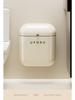 Wall-Mounted Sanitary Trash Can with Lid for Kitchen or Bathroom