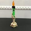 Halloween Party Supplies Horror Grip LED Candle Lamp Skeleton Hand Decor Props 1 Pc