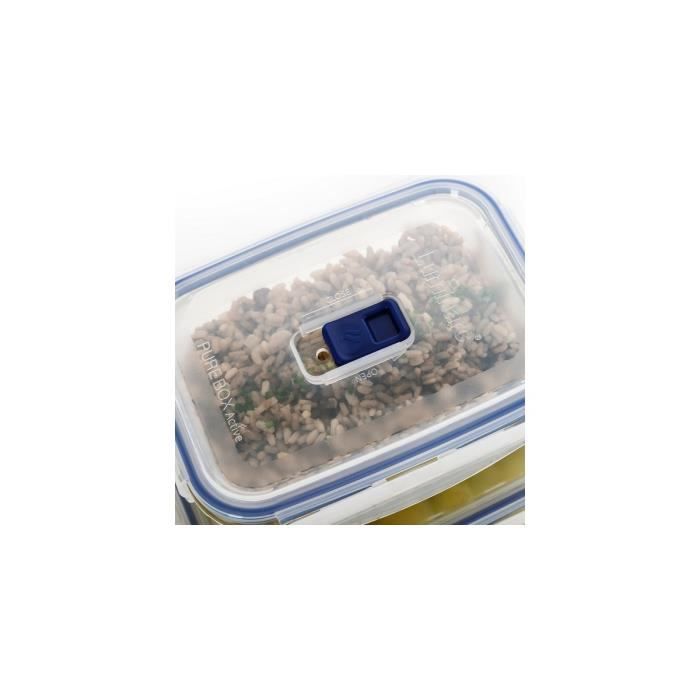 Ensemble de boîtes à lunch luminarc pure box active (5 pcs) verre