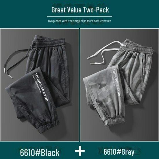 Men's Camouflage Wear-Resistant Work Pants: Breathable Ice Silk for Autumn Construction Sites