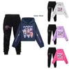 Kpop Demon Hunters Girls Cotton Casual Set With Long Sleeve Hoodie And Pants For Ages 110-170cm
