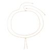2Pcs Waist Chains Double Layer All Match Delicate Ethnic Style Exquisite Lobster Clasp Women