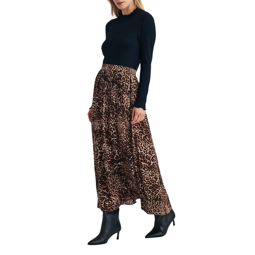 Nobody's Child Womens/Ladies Leopard Print High Waist Maxi Skirt