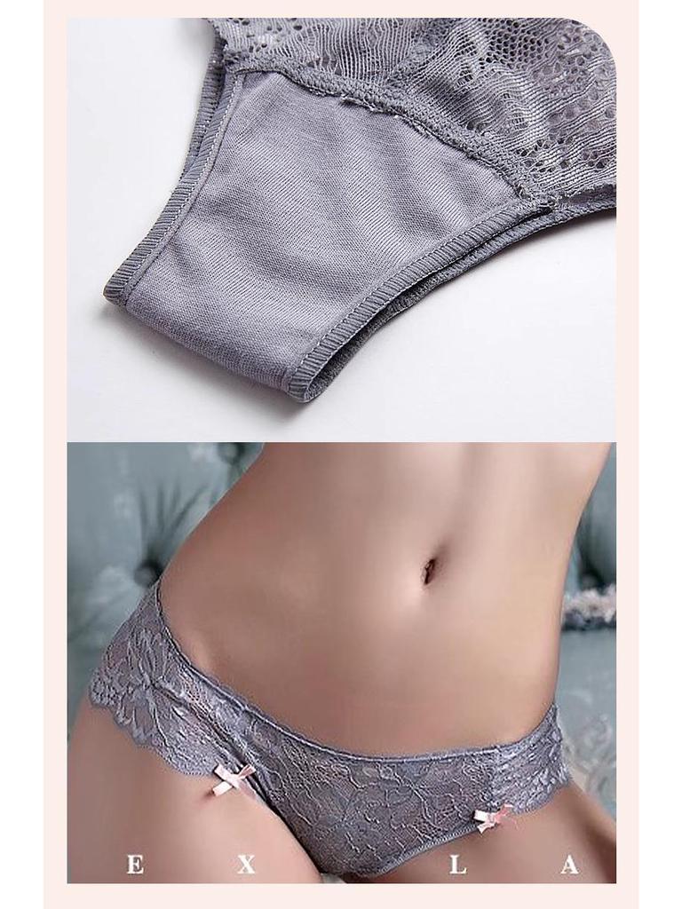 European & American Breathable Pure Desire Sexy Bow Hollow Out Comfortable Summer Panties