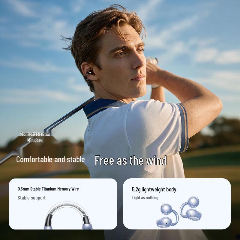 SANAG S8S Ultra Open-Ear Clip-On AI Translator Headphones