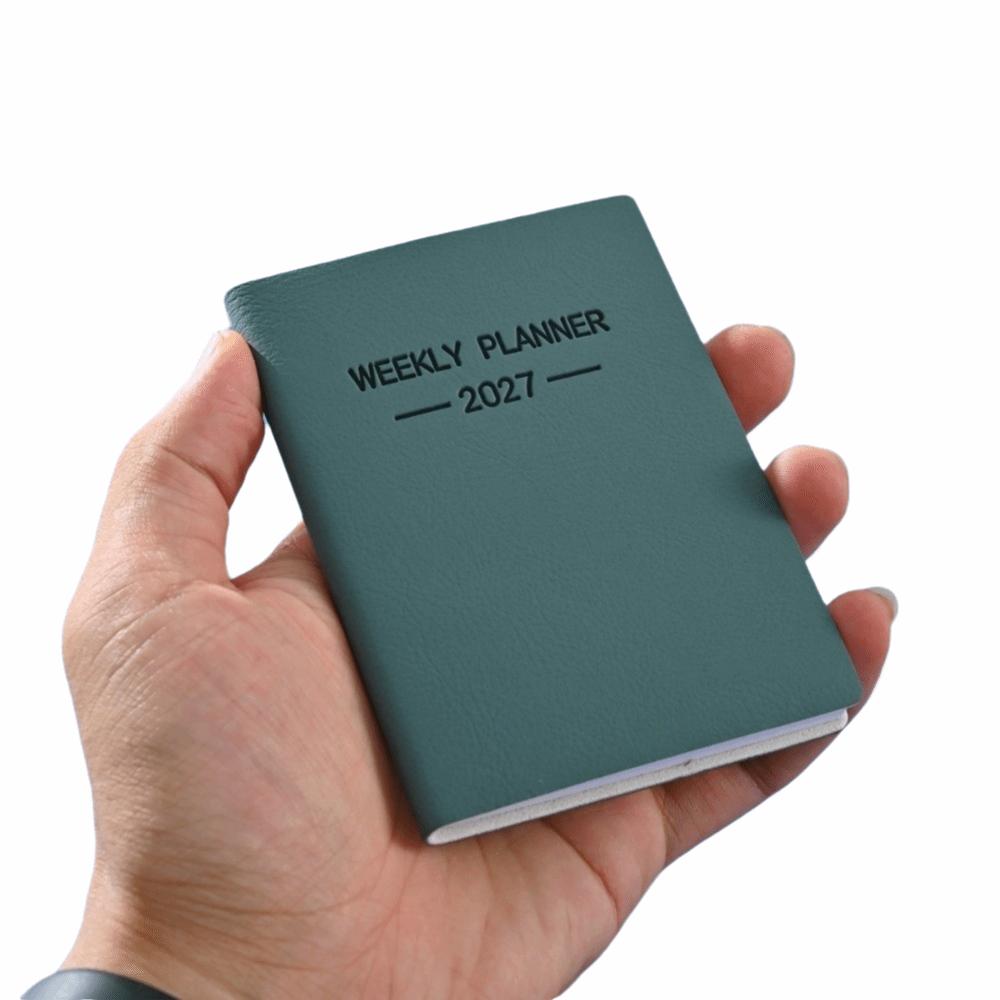 Pocket 2027 Agenda Book A7 Notebooks Mini Appointment Book School Office Supplies
