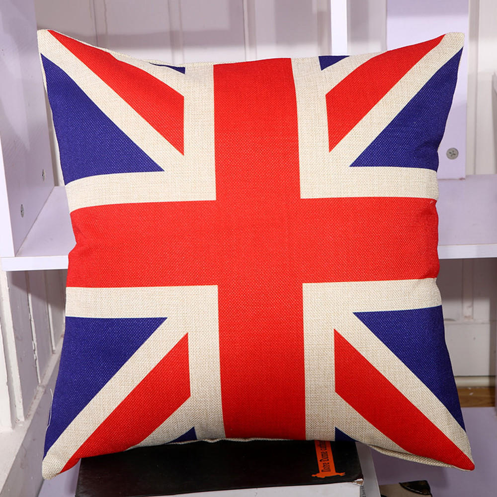 Чехол для квадратной подушки с изображением флага Чехол для подушки Декоративная наволочка Скрытая застежка