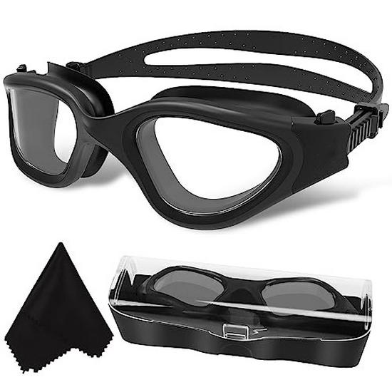 High-Definition Waterproof Anti-Fog Swimming Goggles - Unisex Casual & Professional Style