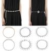 Women Adjustable Diamond Belt Chain Vintage Style Wedding Dress Accessory - Silver