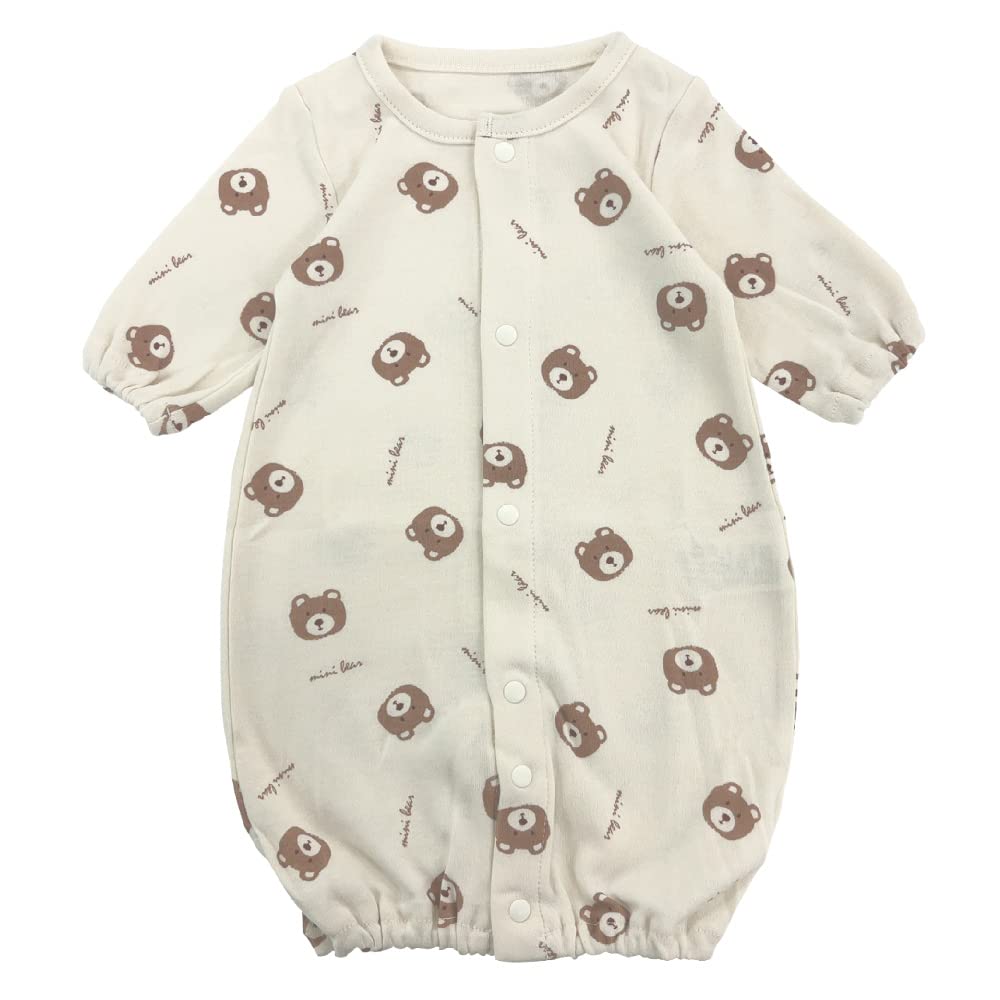 Chuckle Baby Baby Dress Bear for Boys and Sizes Clothes, Newborn, Two-Way All-in-One Coverall, Design, Girls, 40-50cm, 50-60cm, P5549E-50-50