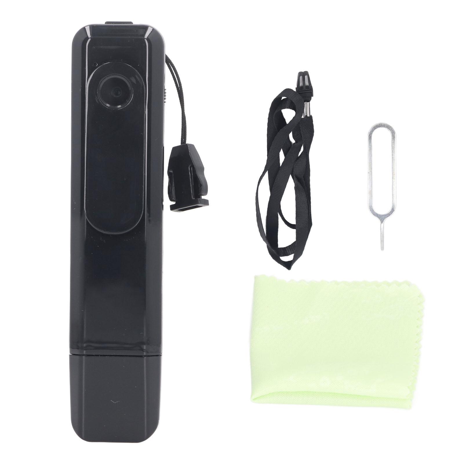 

Clip Camera 1080P Portable Mini Recording Camera Rechargeable for Meeting Security