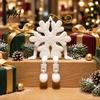 Customizable Christmas Tree Pendant 3D Printed Snowflake Pendant, Movable Joint Hanging Ornament for Holiday Ornaments Decor, Articulated Figurine