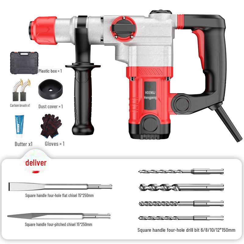 

Высокопроизводительная многофункциональная ударная дрель: Электрический молоток, кирка и дрель промышленного класса для бетона.