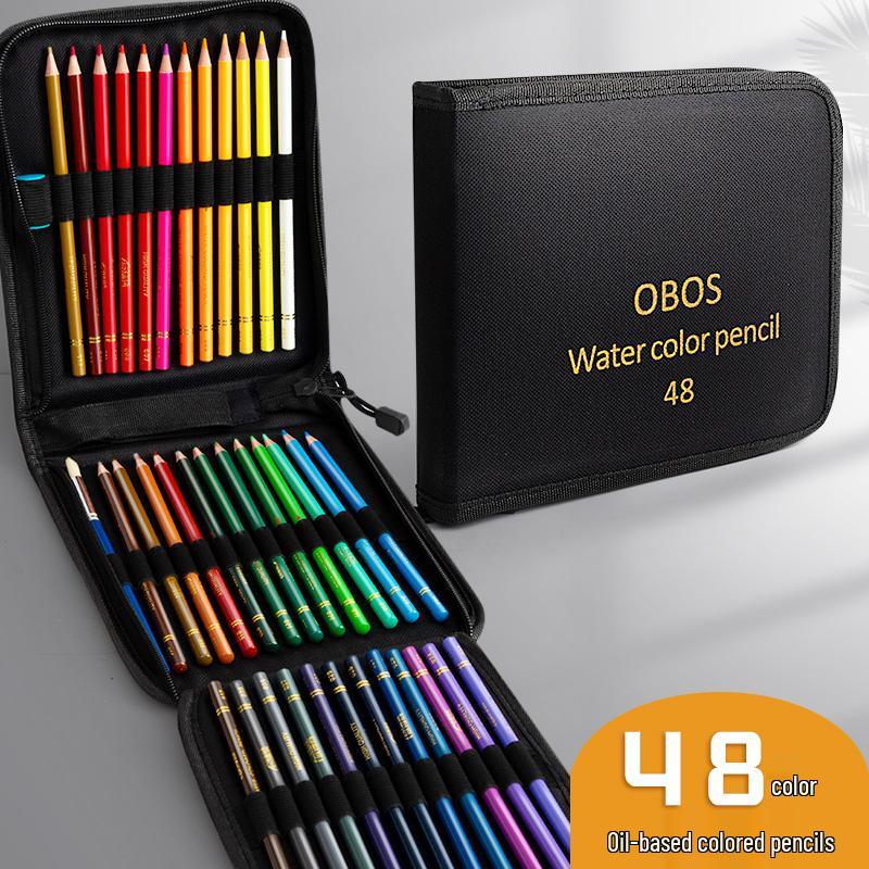200 OBOS Professional Water-Soluble Oil-Based Colored Pencils for Painting, Sketching, Drawing, and Hand-Painting