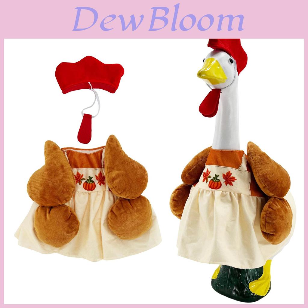 Thanksgiving Turkey Outdoor Yard Decor Costume For Garden Gnome