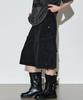 Hellenepaliseu Bermuda Cargo Denim Half Pants [Black]